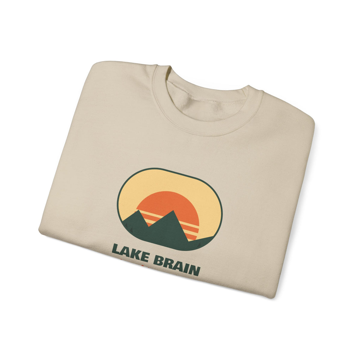 Lake Brain Sweatshirt No Thoughts Just Waves
