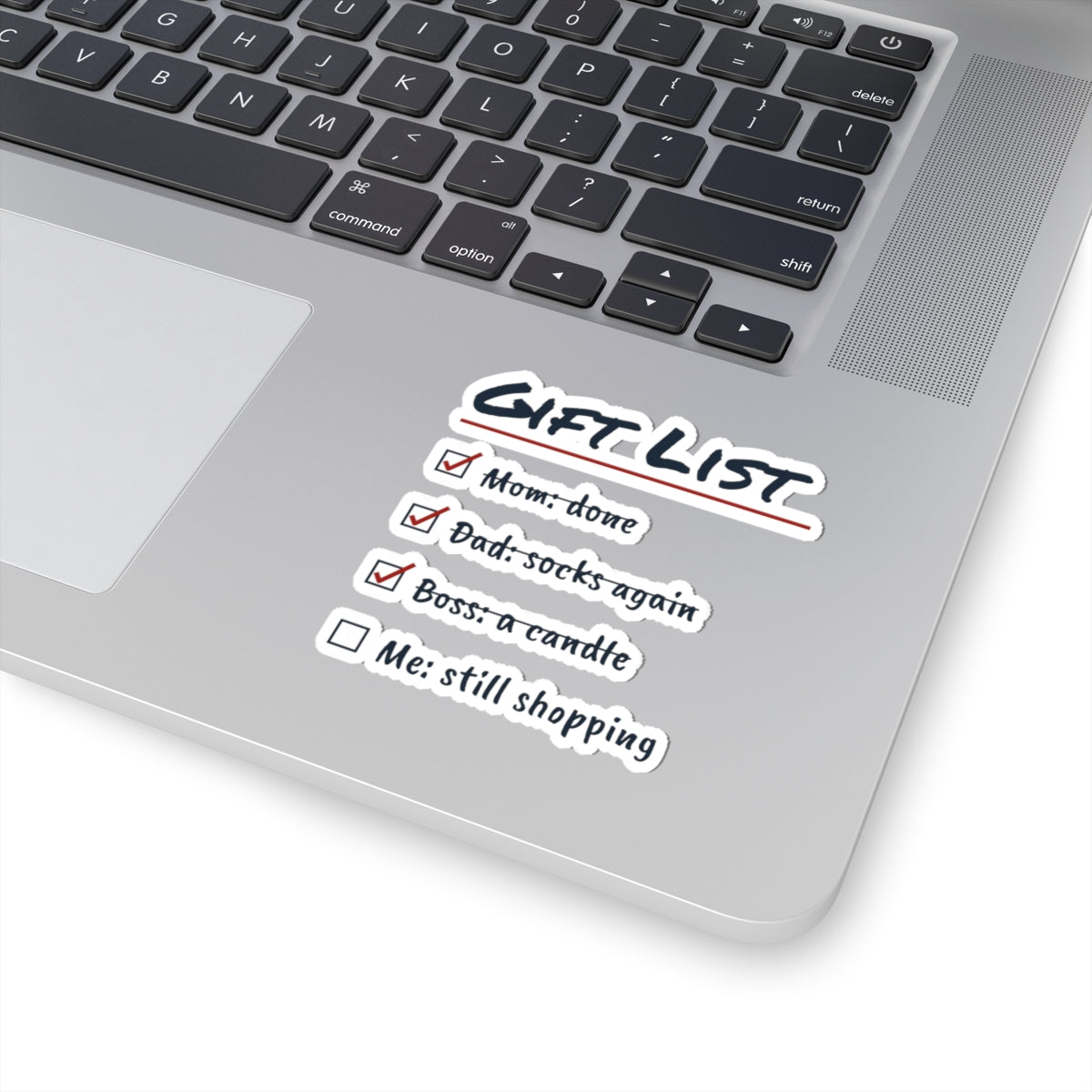 Funny Christmas Shopping Sticker Shopping List Me Still Shopping