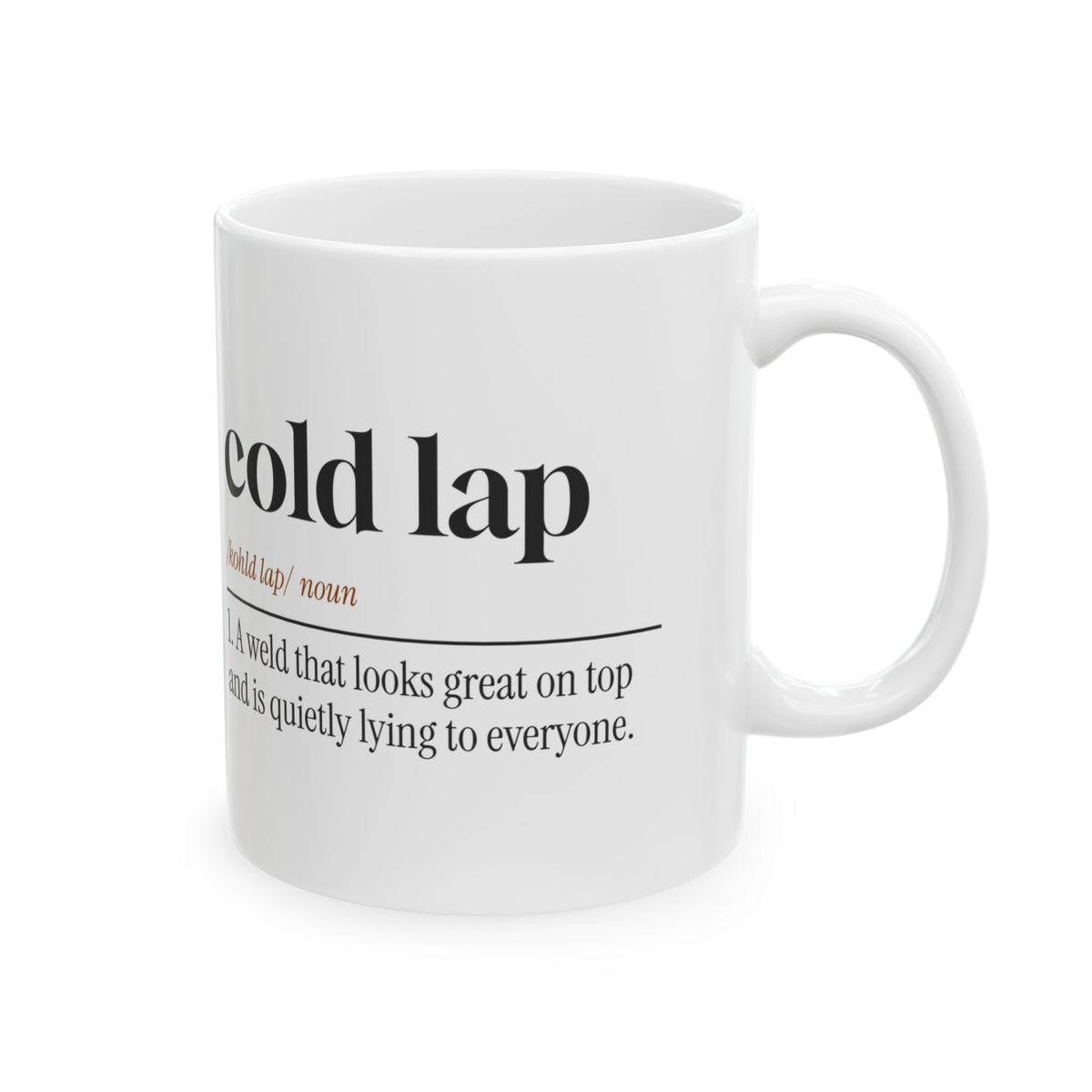 Funny Welder Coffee Mug Cold Lap Dictionary Definition For Welders