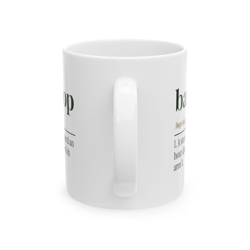 Funny Fishing Coffee Mug Bait Shop Definition For Anglers