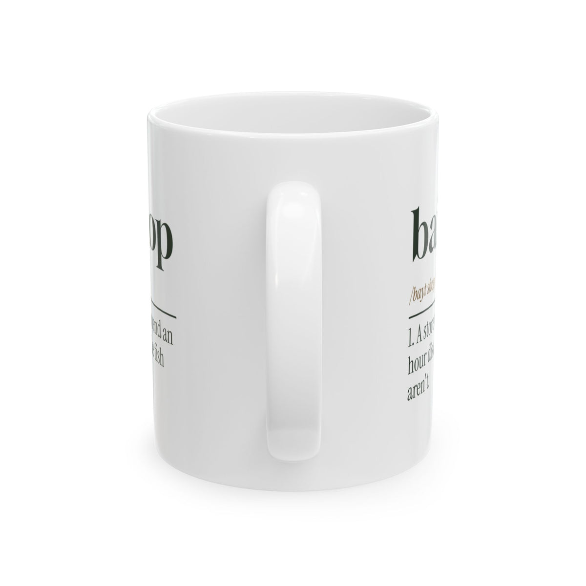 Funny Fishing Coffee Mug Bait Shop Definition For Anglers