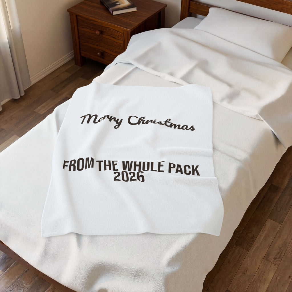 Christmas Throw Blanket Merry Christmas From The Whole Pack 2026 Dog Family