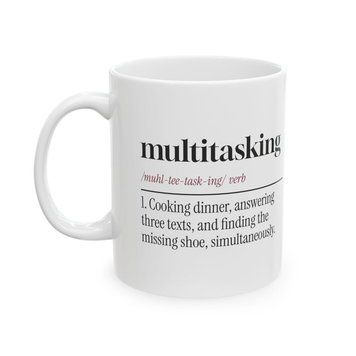 Funny Multitasking Dictionary Coffee Mug Defined By Mom For Wife