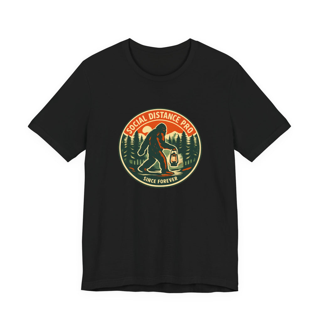 Social Distance Pro Since Forever Funny Vintage Bigfoot Shirt