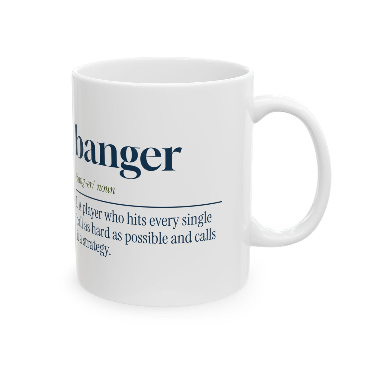Funny Pickleball Coffee Mug Banger Definition For Pickleball Players