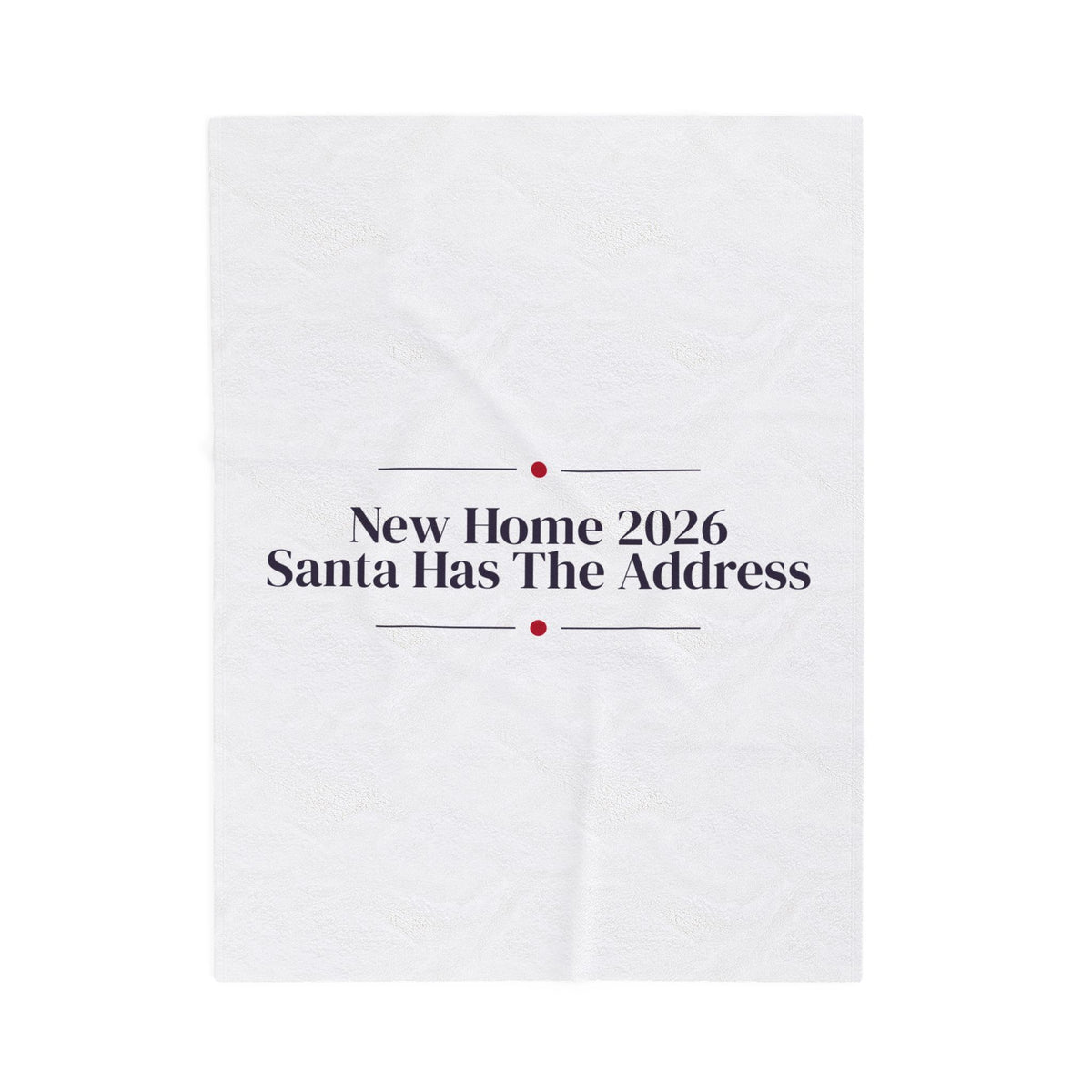 First Christmas In New Home 2026 Throw Blanket Santa Has The Address