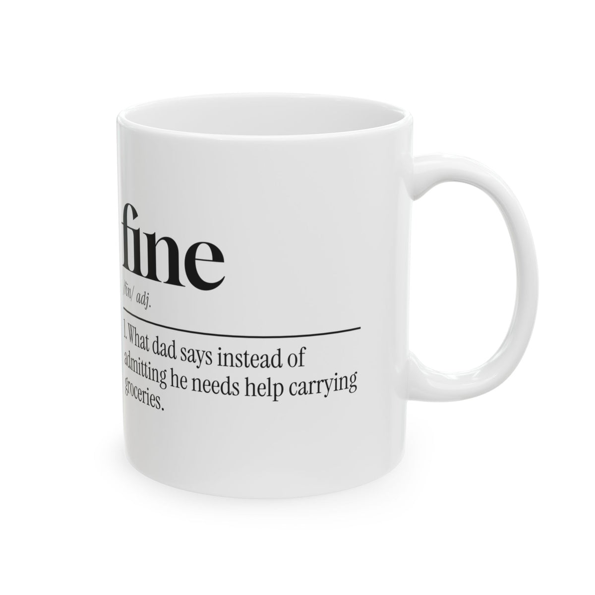 Dad Coffee Mug Fine Definition