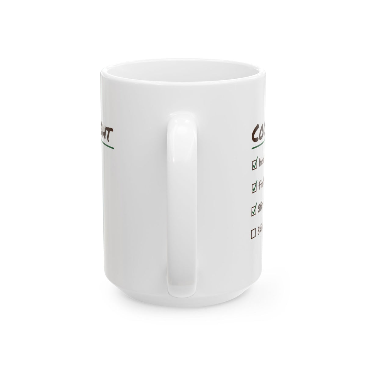 Funny Hot Cocoa Coffee Mug Cocoa Night Checklist Skin On Top Again