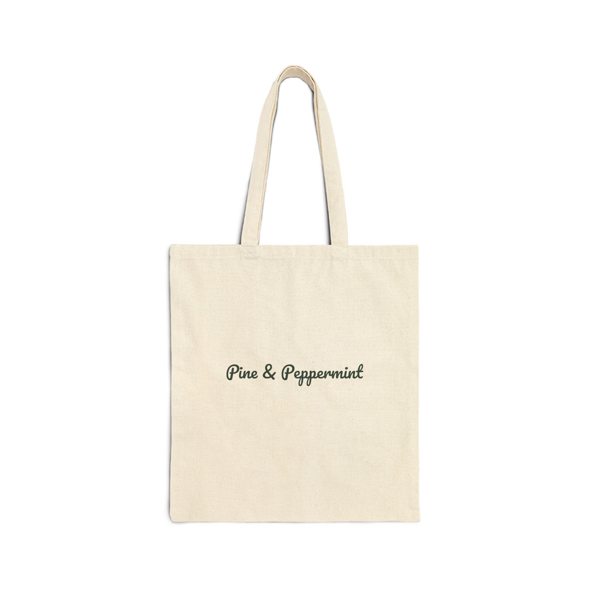 Christmas Tote Bag Pine And Peppermint Cozy Winter Mug
