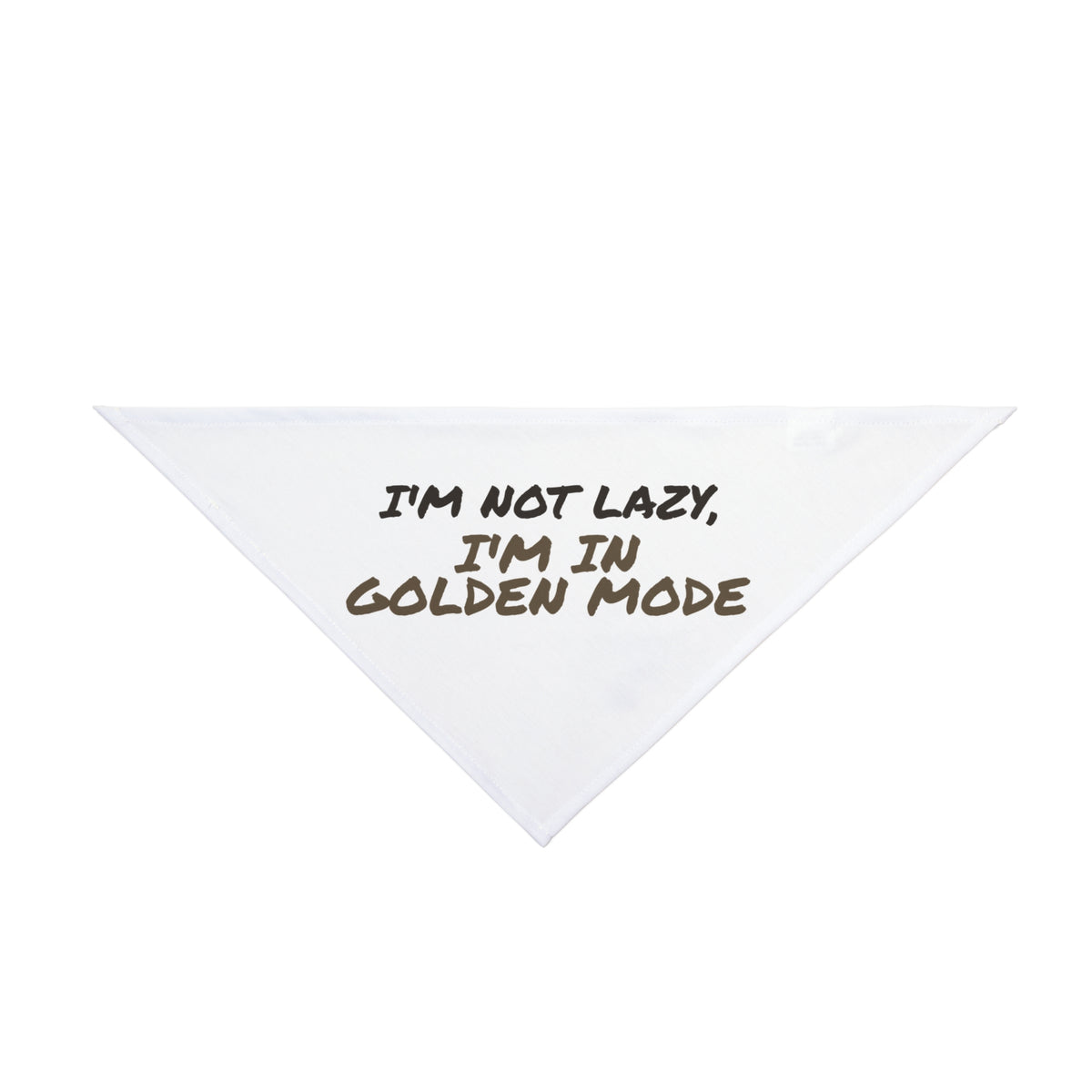 Funny Golden Retriever Dog Bandana "I'm Not Lazy I'm In Golden Mode" Dog