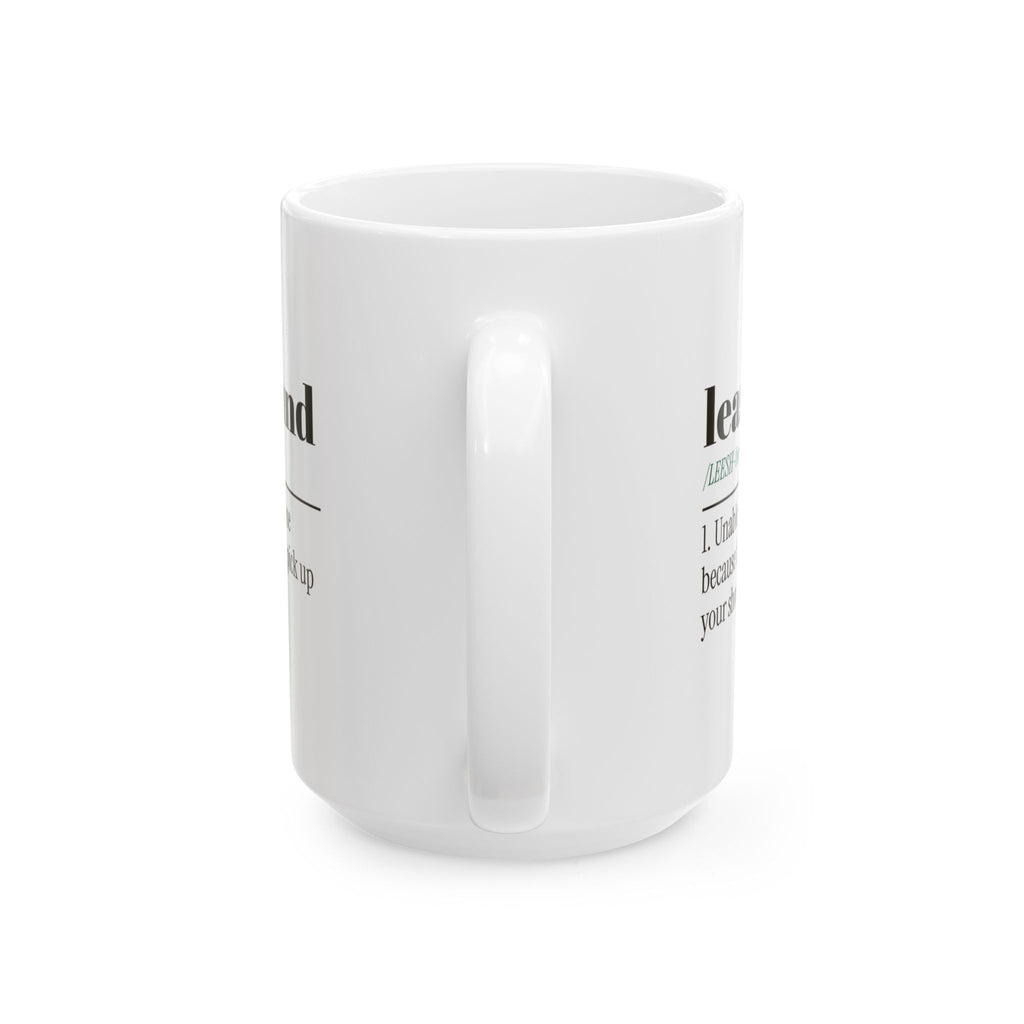 Funny Dog Dad Coffee Mug Leashbound Definition For Dog Owners