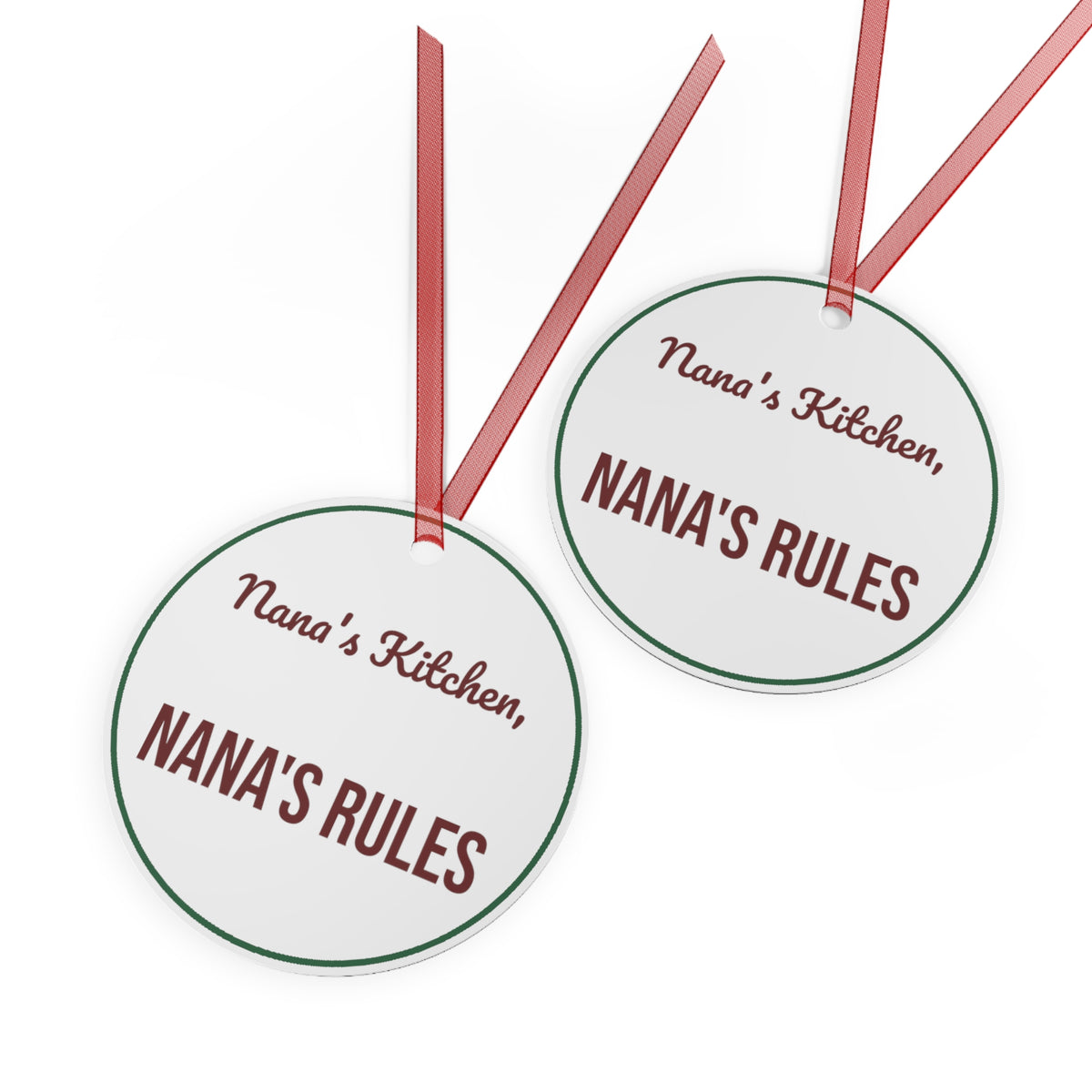Christmas Ornament Nana's Kitchen Nana's Rules For Grandma