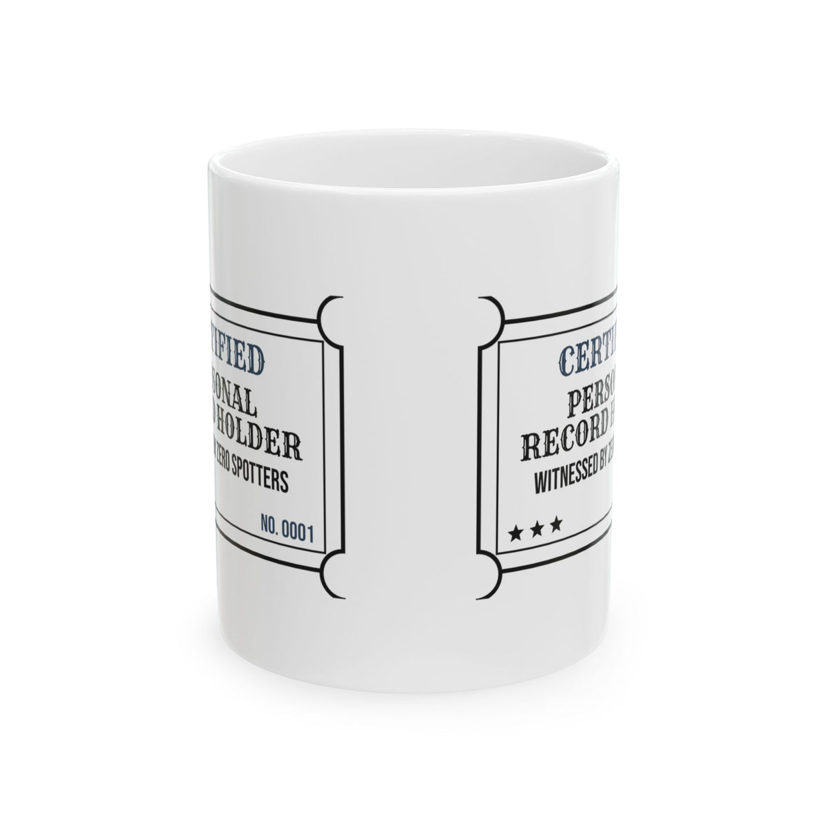Certified Personal Record Holder Coffee Mug For Gym
