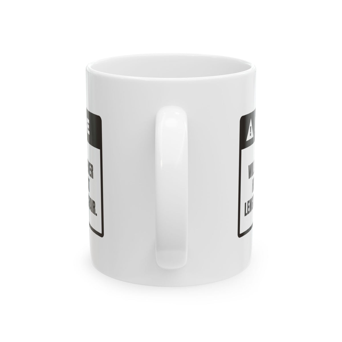 Funny RV Owner Mug Notice Will Discuss Sewer Hoses