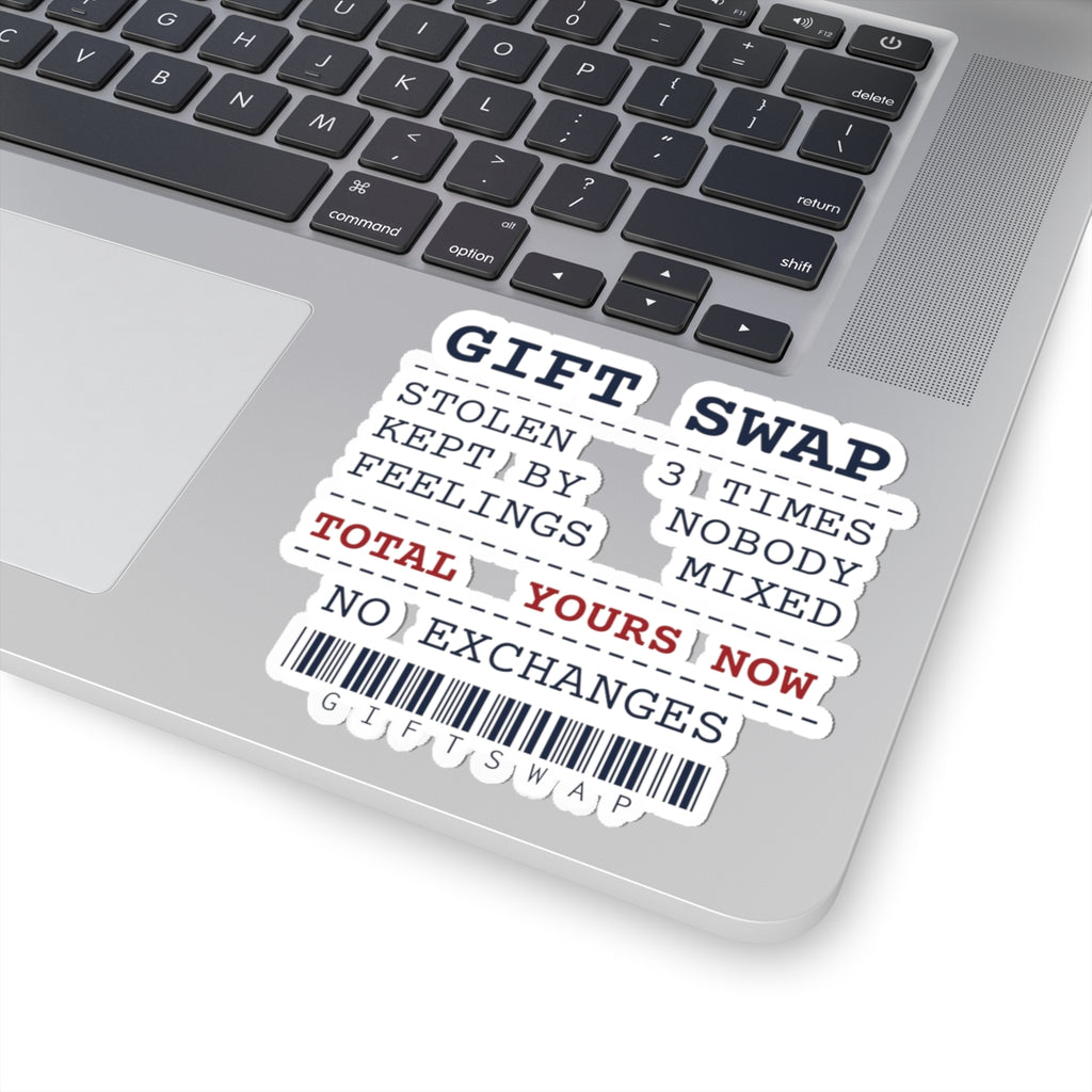 Funny White Elephant Sticker Stolen Then Abandoned Yours Now