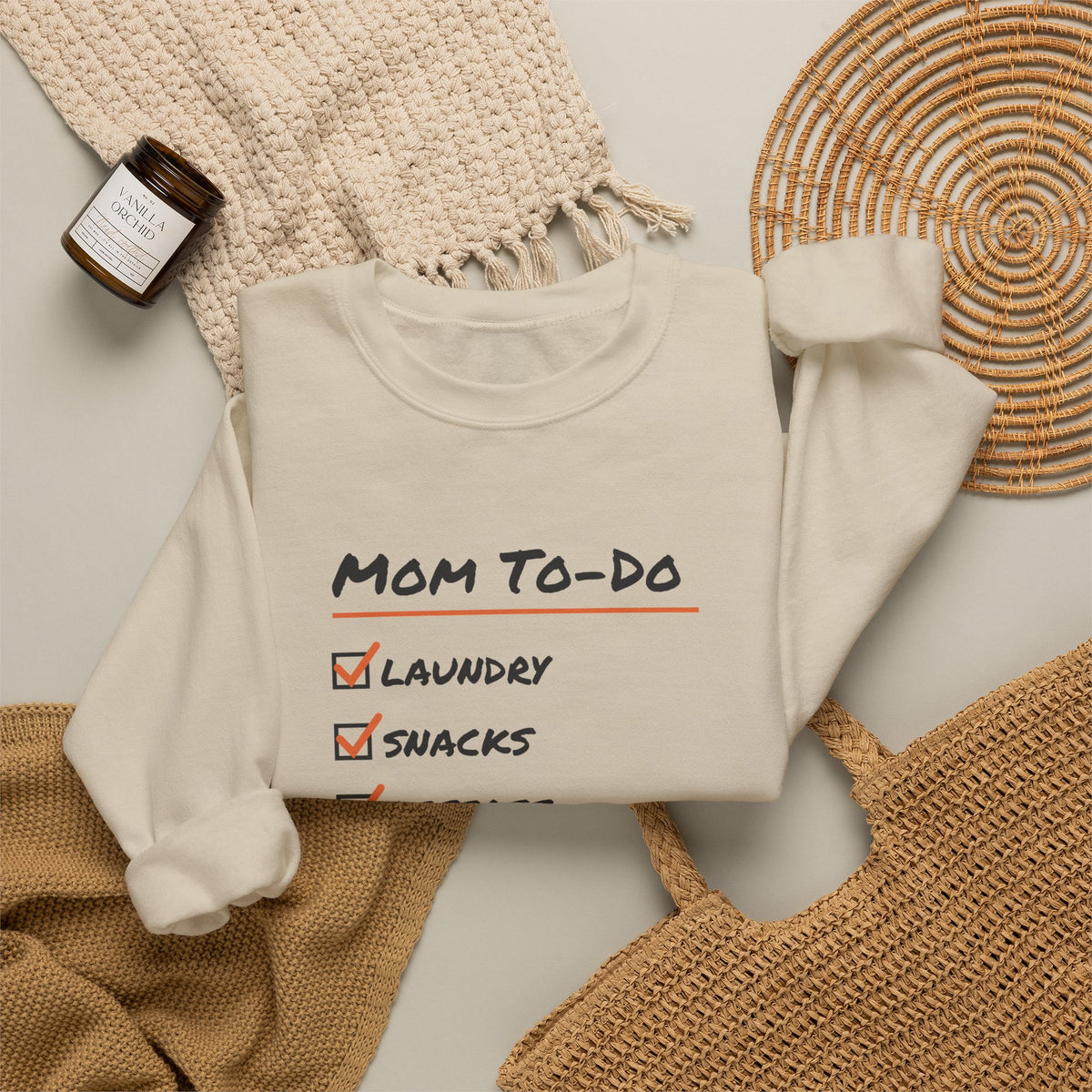 Funny Mom Sweatshirt Mom To Do List Referee