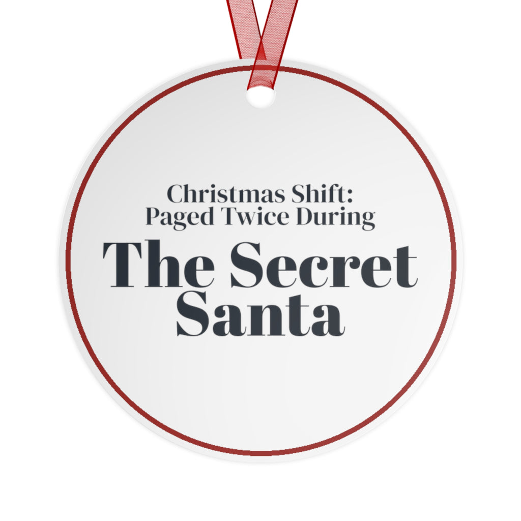 Funny Nurse Christmas Ornament Paged Twice During The Secret Santa