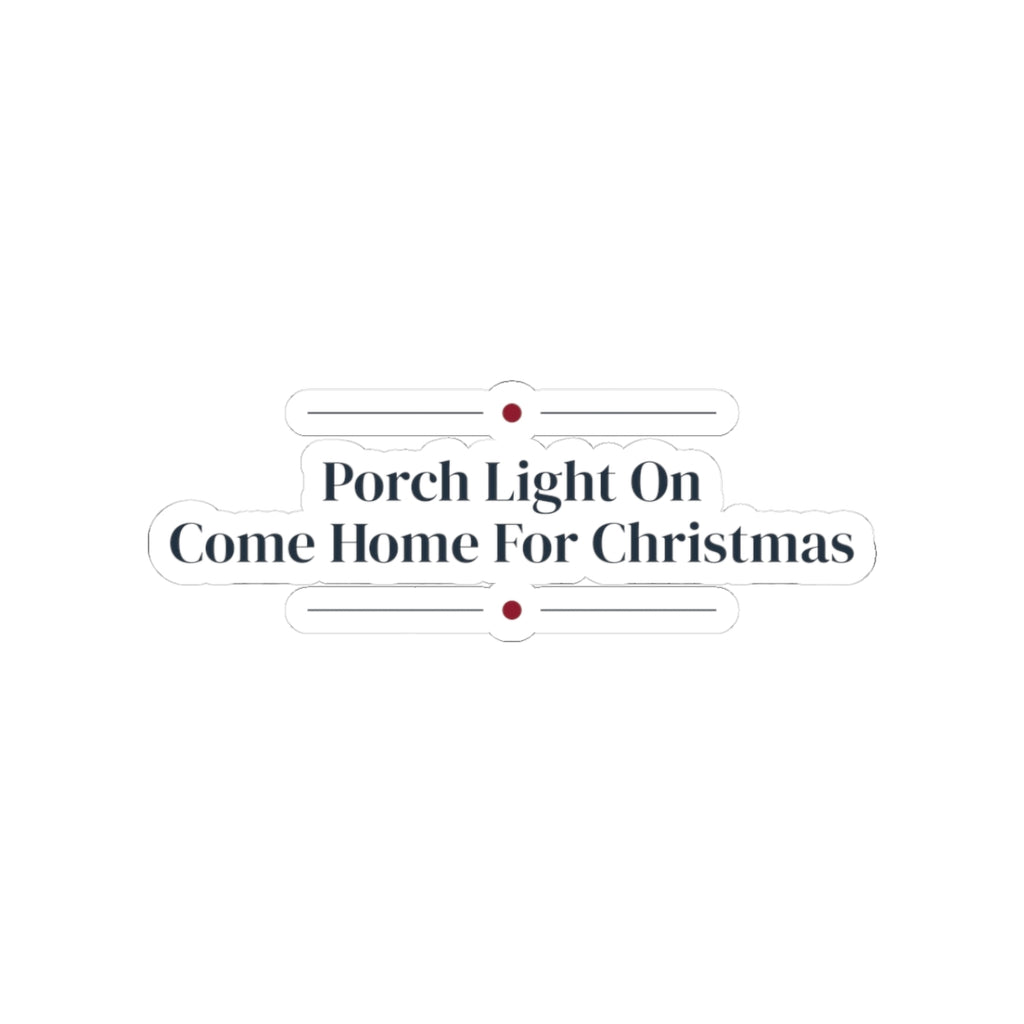 Christmas Cozy Sticker Porch Light On Come Home For Christmas
