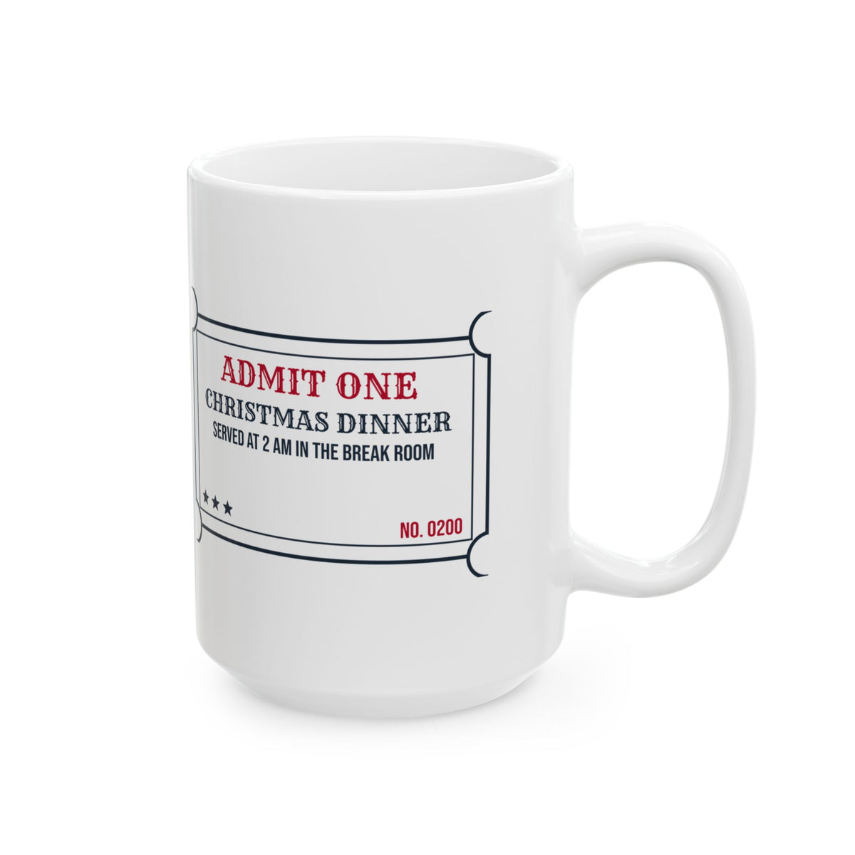 Funny Christmas Nurse Coffee Mug Christmas Dinner 2 AM In The Break Room