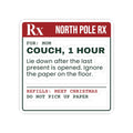 Funny Christmas Sticker Couch One Hour Prescription For Mom
