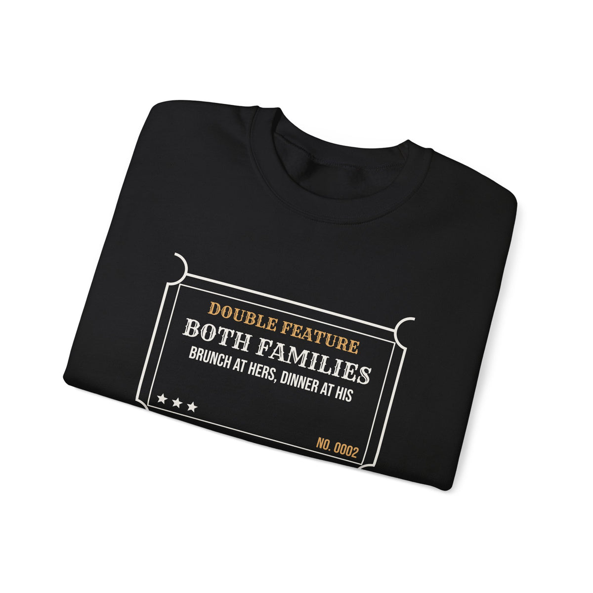 Funny Christmas In-Laws Sweatshirt Double Feature Both Families One Day