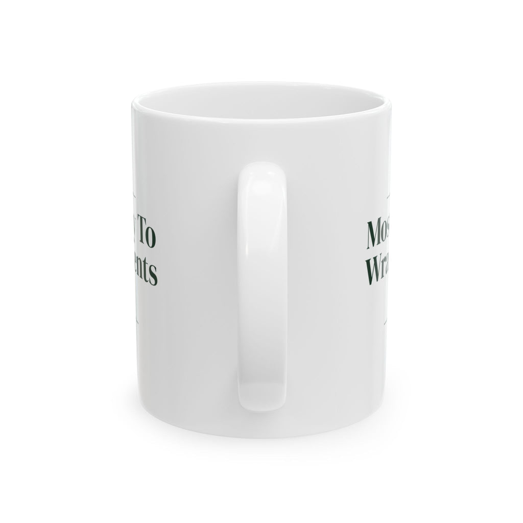Funny Family Christmas Coffee Mug Most Likely To Wrap Presents In Foil
