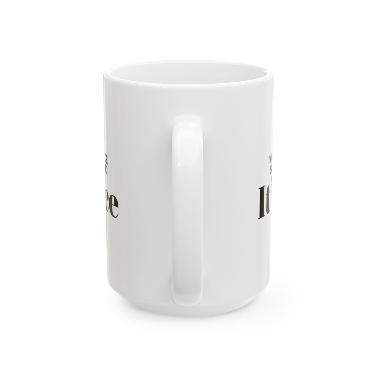 Funny White Elephant Coffee Mug Wrapped Twice So You'd Think Its Nice