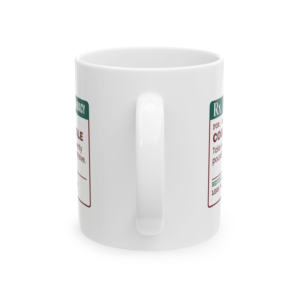 Funny Dog Mom Coffee Mug Couch Snuggle Prescription