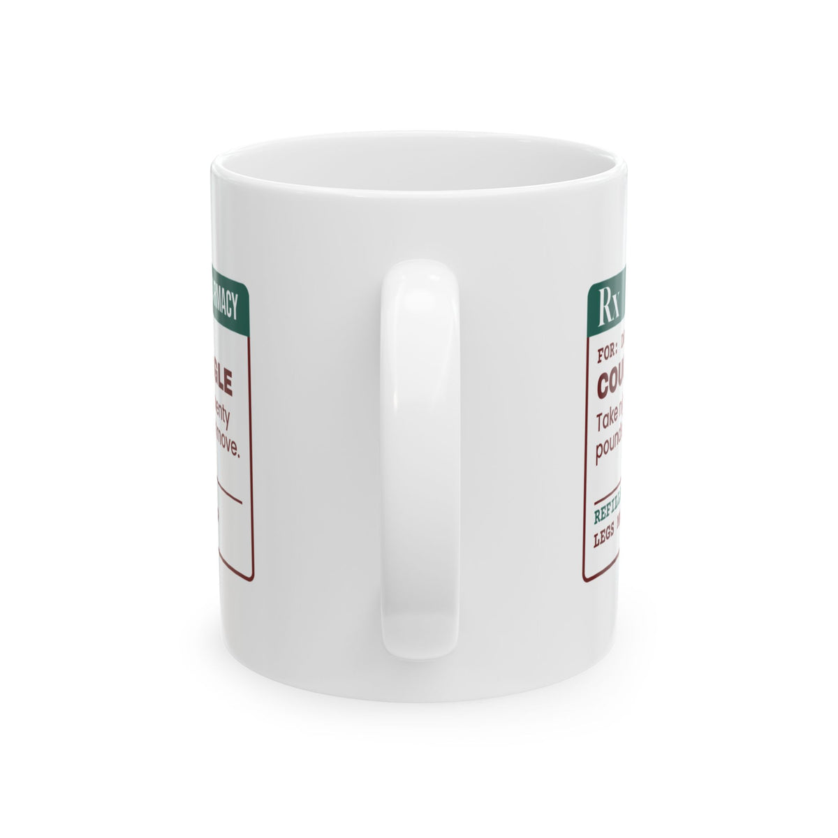Funny Dog Mom Coffee Mug Couch Snuggle Prescription
