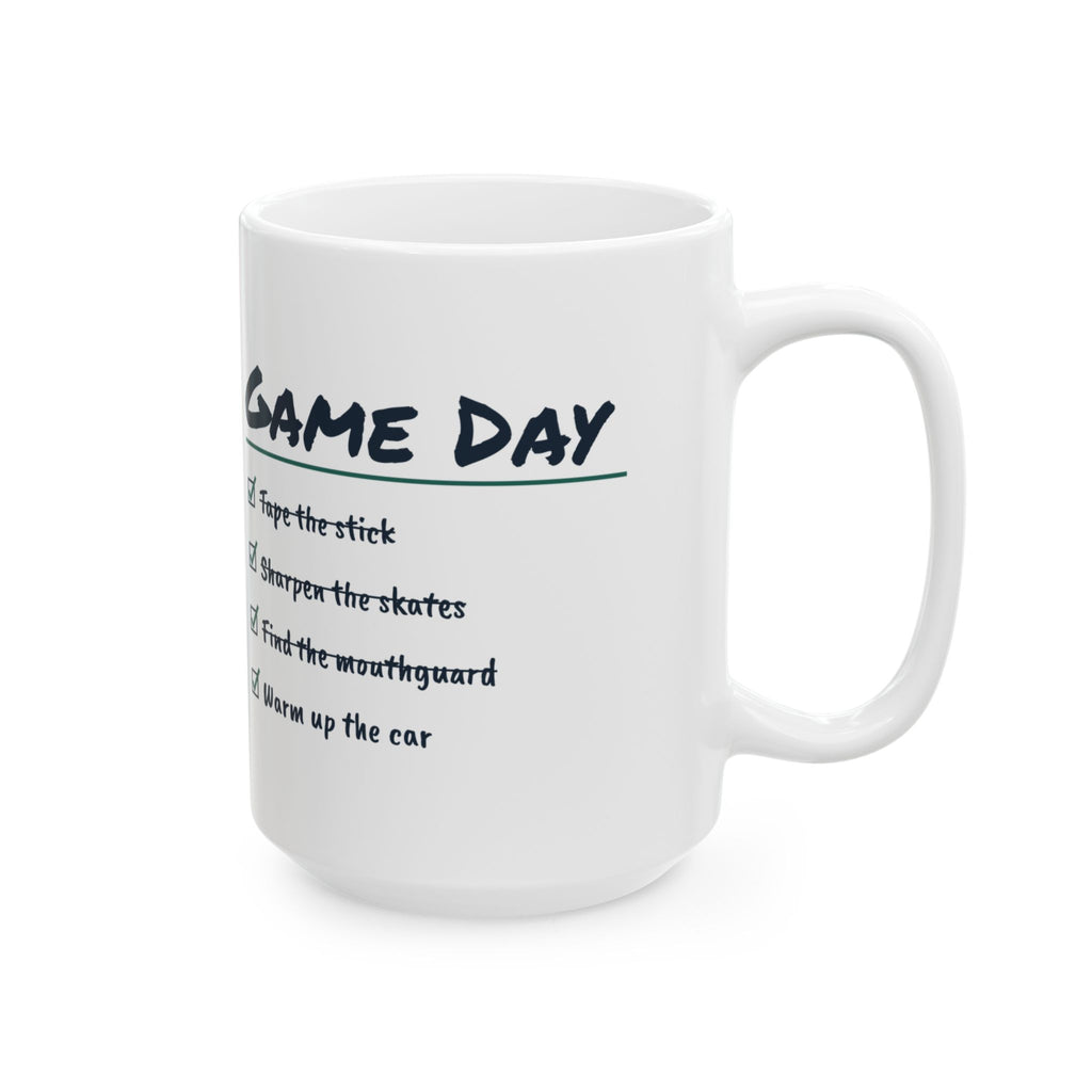 Funny Hockey Mom Coffee Mug Sharpen The Skates Warm Up The Car