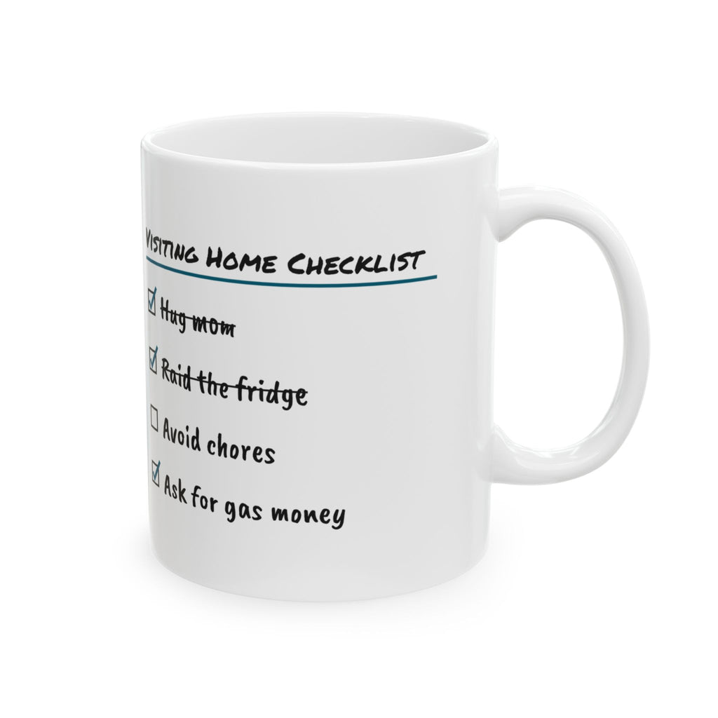 Visiting Home Checklist Coffee Mug For Son