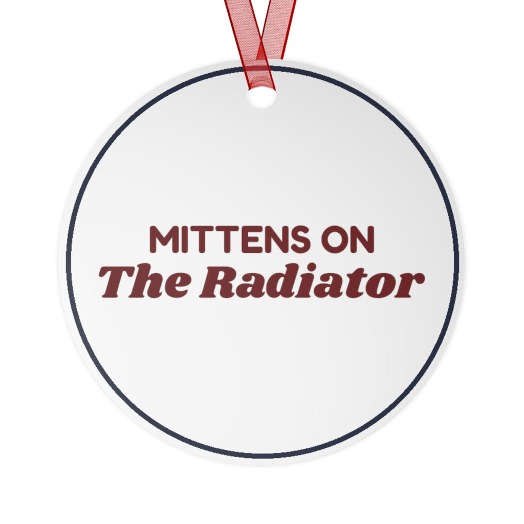 Christmas Ornament Mittens On The Radiator Snow Day Keepsake