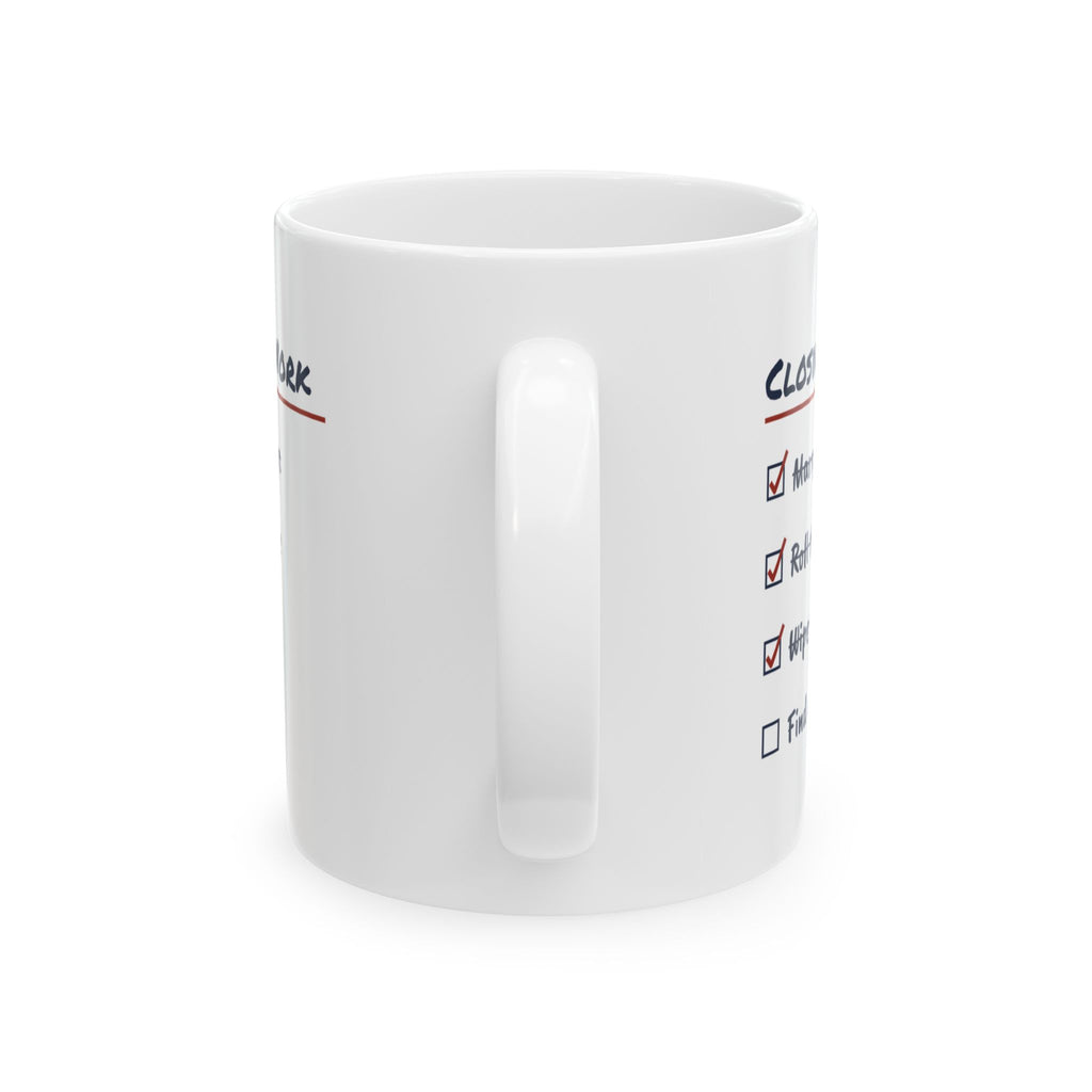 Funny Server Coffee Mug Closing Side Work Checklist For Waitresses