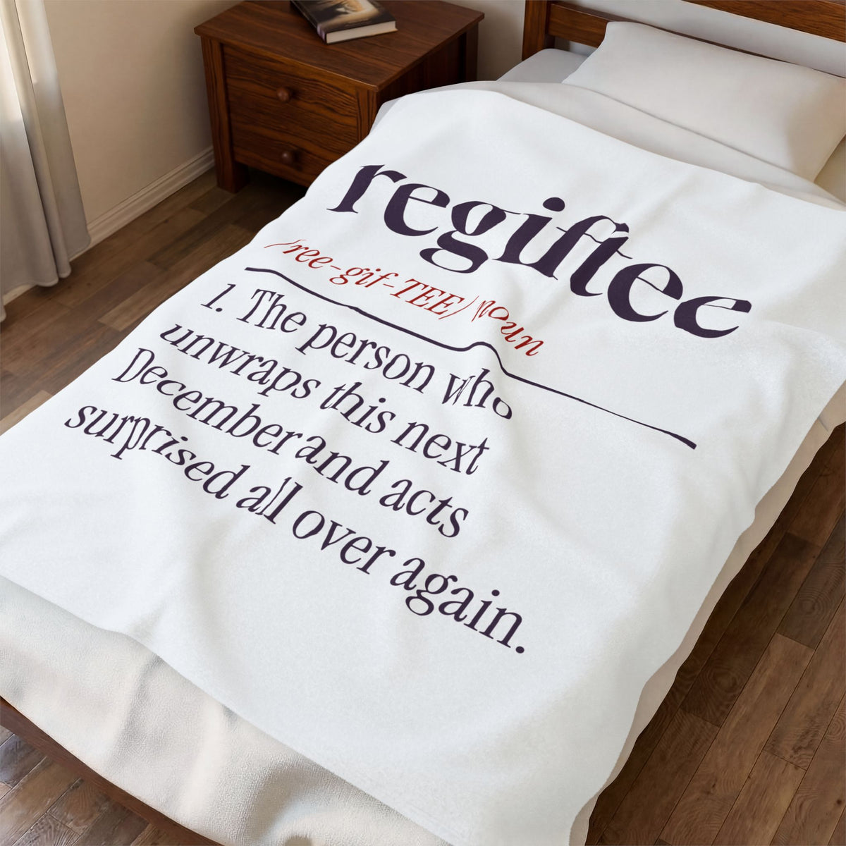 Funny White Elephant Throw Blanket Regiftee Definition For Gift Swaps