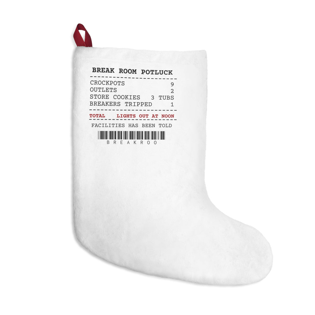 Funny Christmas Coworker Christmas Stocking Nine Crockpots Two Outlets