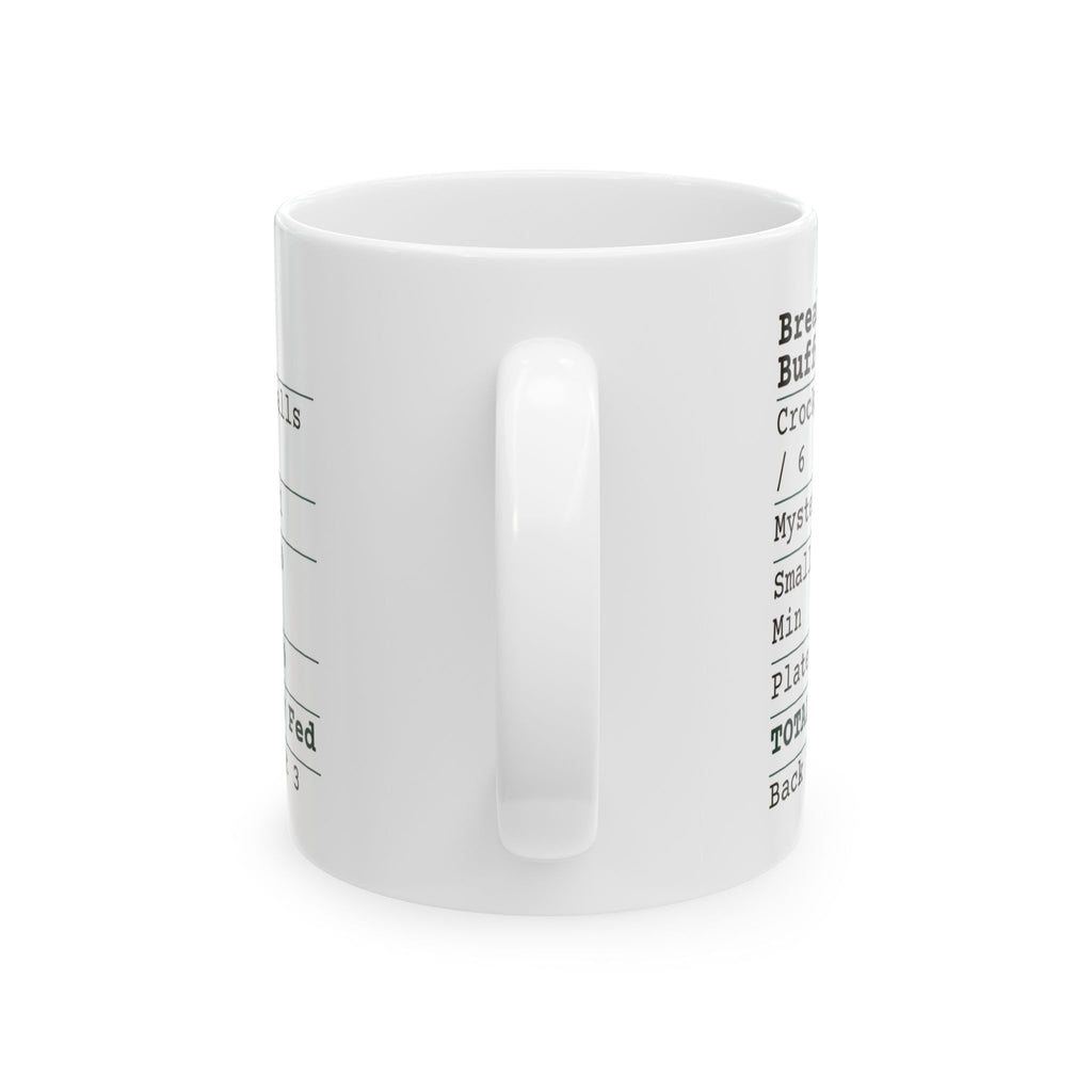 Funny Christmas Coffee Mug Break Room Buffet Receipt For Coworkers