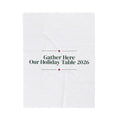 Christmas Throw Blanket Gather Here Our Holiday Table 2026