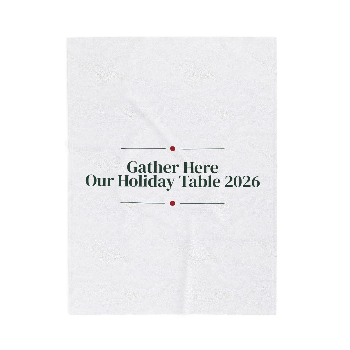 Christmas Throw Blanket Gather Here Our Holiday Table 2026