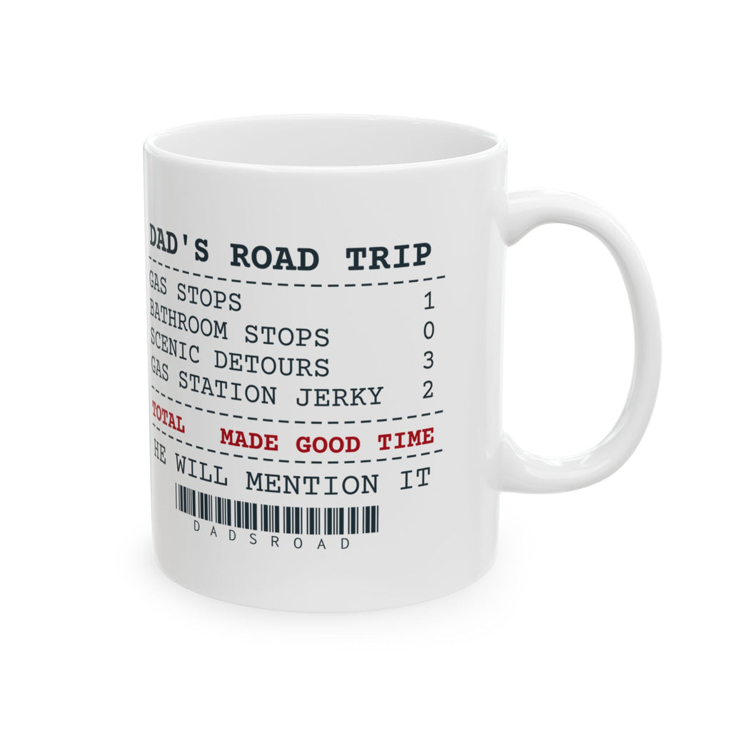 Funny Dad Coffee Mug Dad's Road Trip Receipt For Fathers