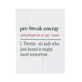 Funny Christmas Teacher Throw Blanket Pre-Break Energy Definition