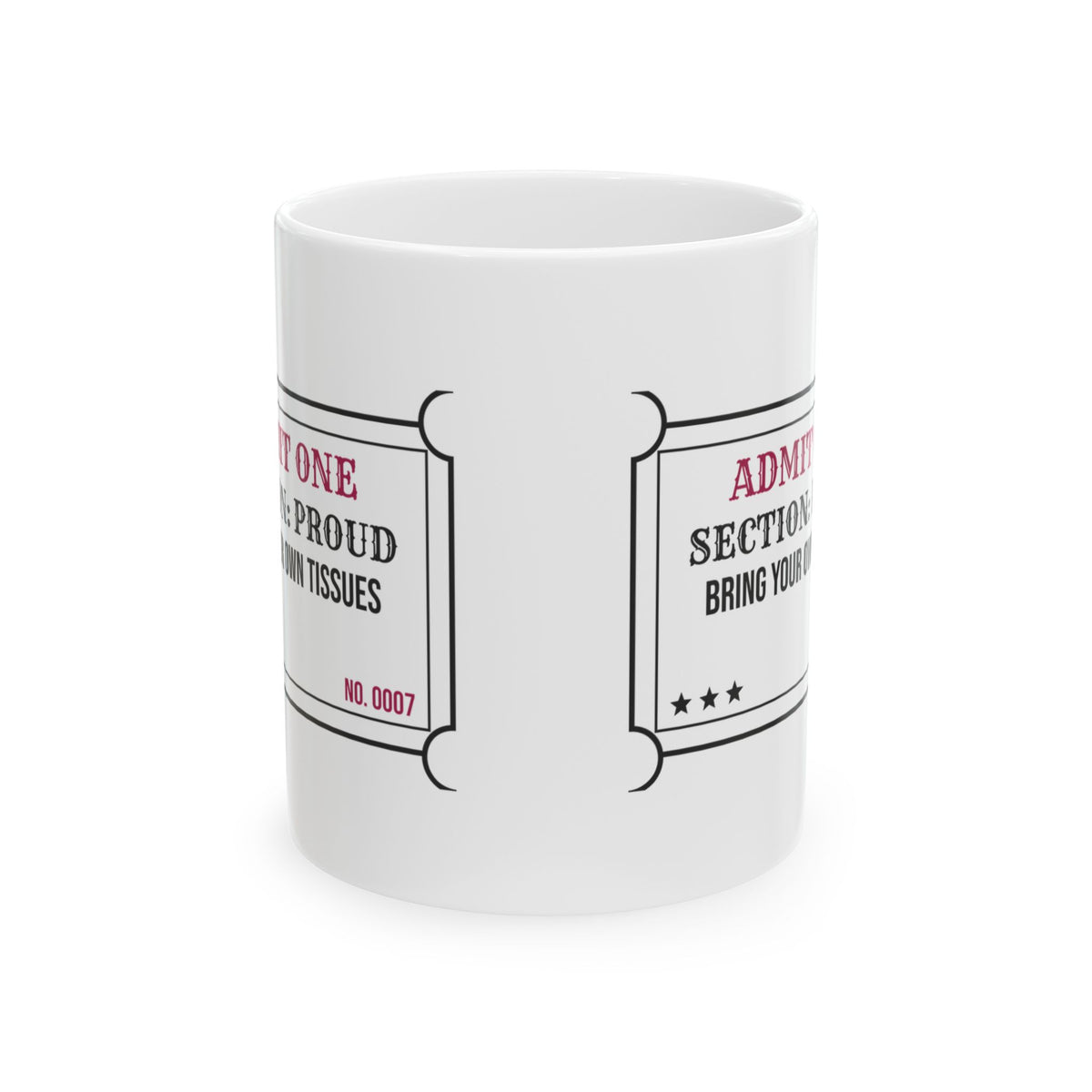 Cheer Mom Coffee Mug Section Proud