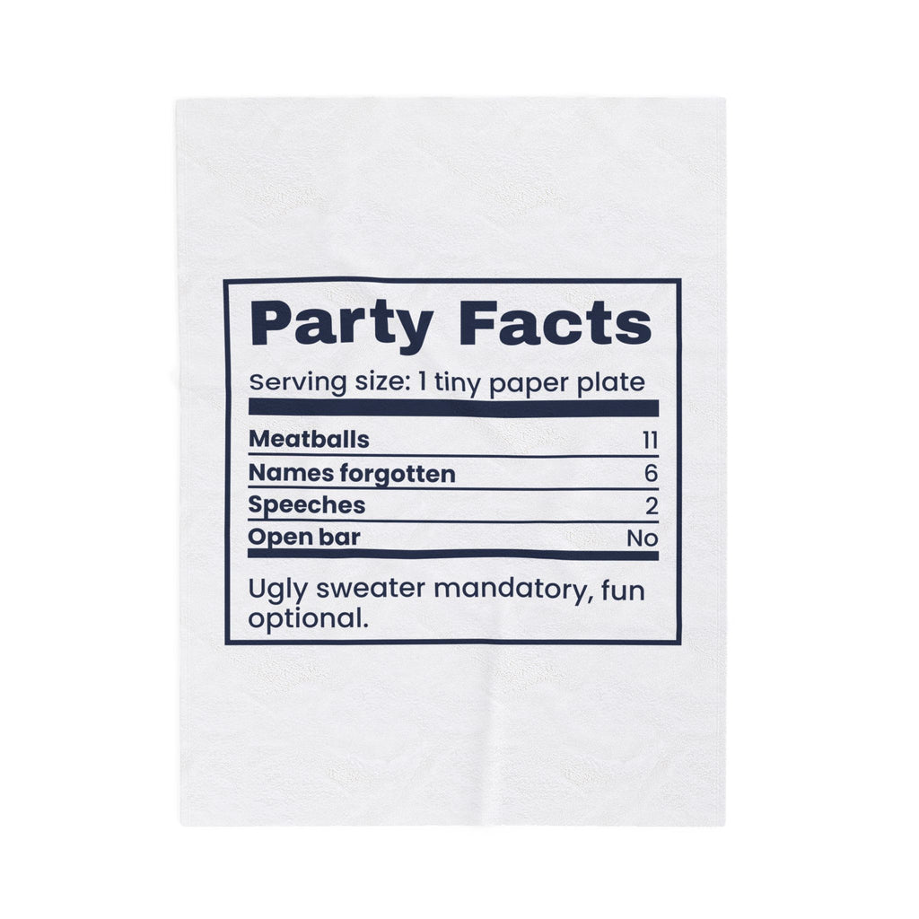 Funny Christmas Coworker Throw Blanket Office Party Facts Label