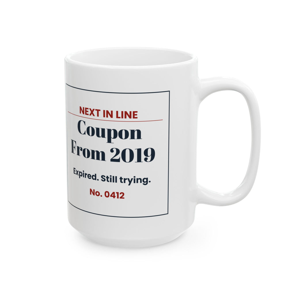 Funny Retail Worker Christmas Coffee Mug Coupon From 2019 Ticket