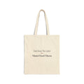 Funny Christmas Tote Bag Dad Hung The Lights Mom Fixed Them