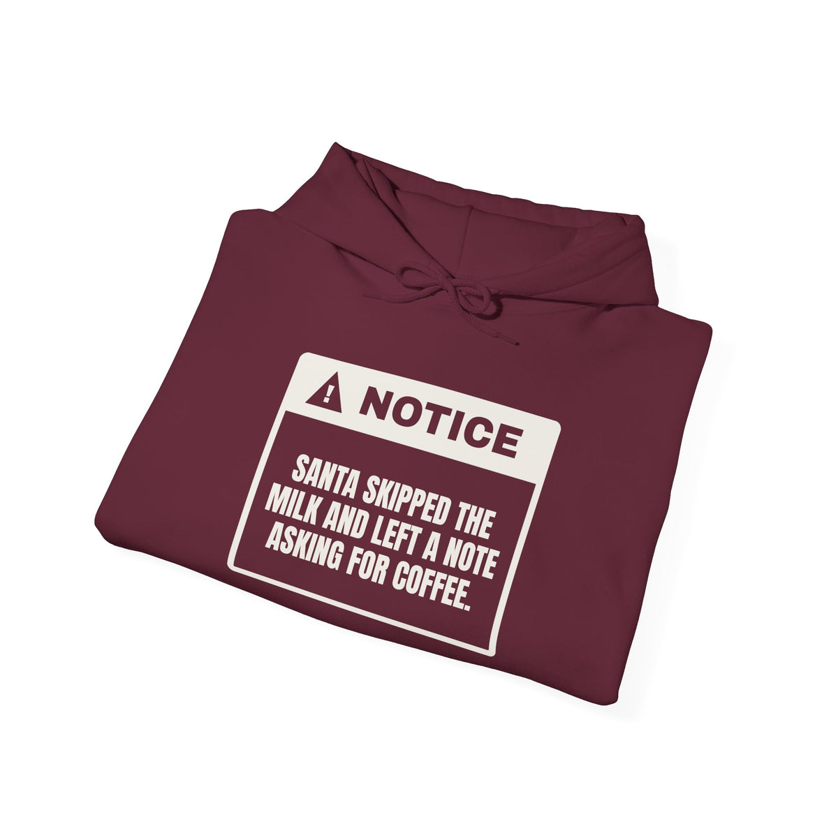 Funny Christmas Hoodie Santa Wants Coffee Not Milk