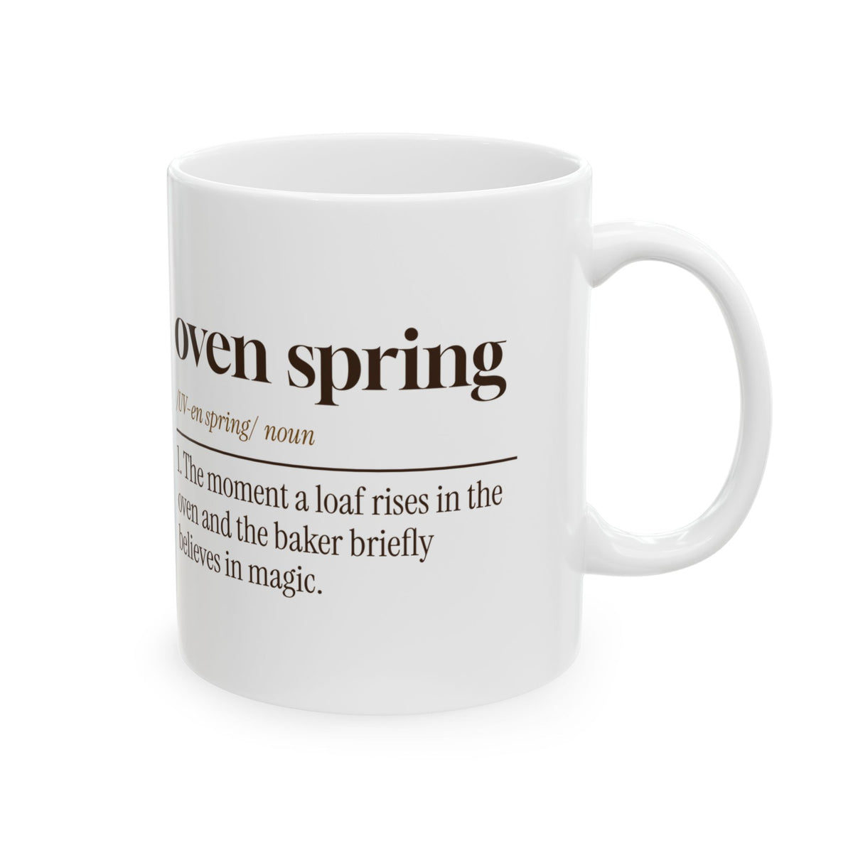 Baker Coffee Mug Oven Spring Dictionary Definition