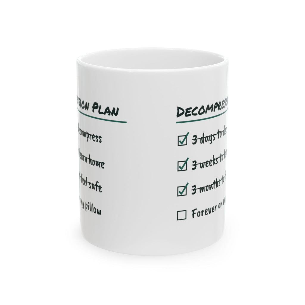 Rescue Dog Mug 3 Days 3 Weeks 3 Months Forever Adoption Checklist