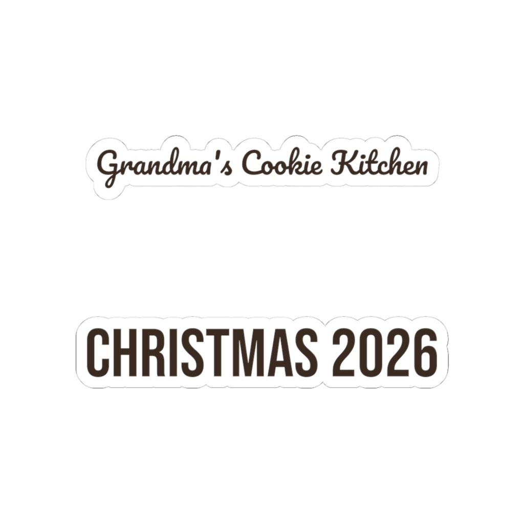 Christmas Sticker Grandma's Cookie Kitchen Christmas 2026