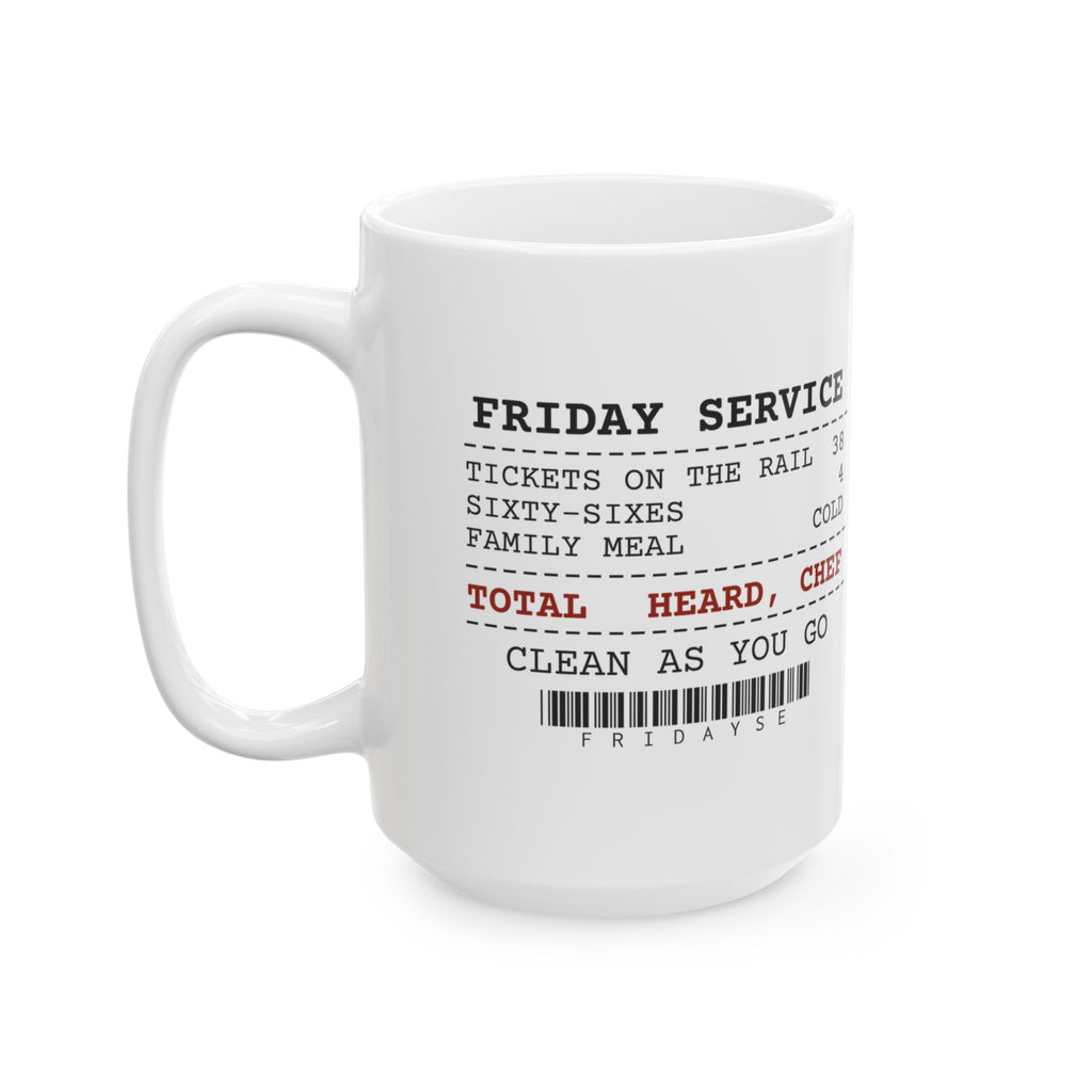 Funny Chef Coffee Mug Thirty-Eight Tickets Heard Chef Receipt