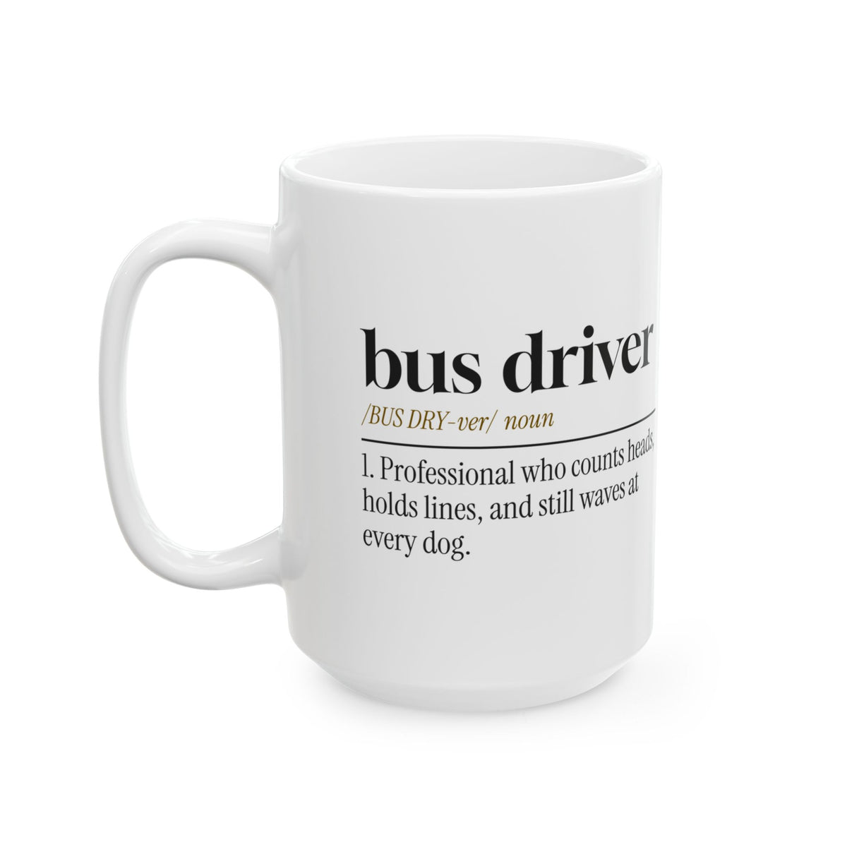 Funny Bus Driver Coffee Mug Counts Heads For Bus Drivers